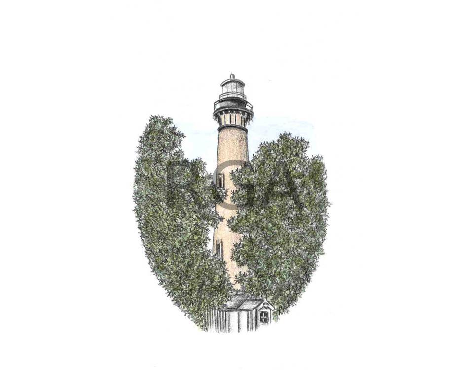Currituck Lighthouse - oval